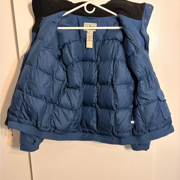 Vintage LL Bean Jacket Men's Navy Blue Quilt Lined 0 BNJ4  size M - Picture 4 of 10